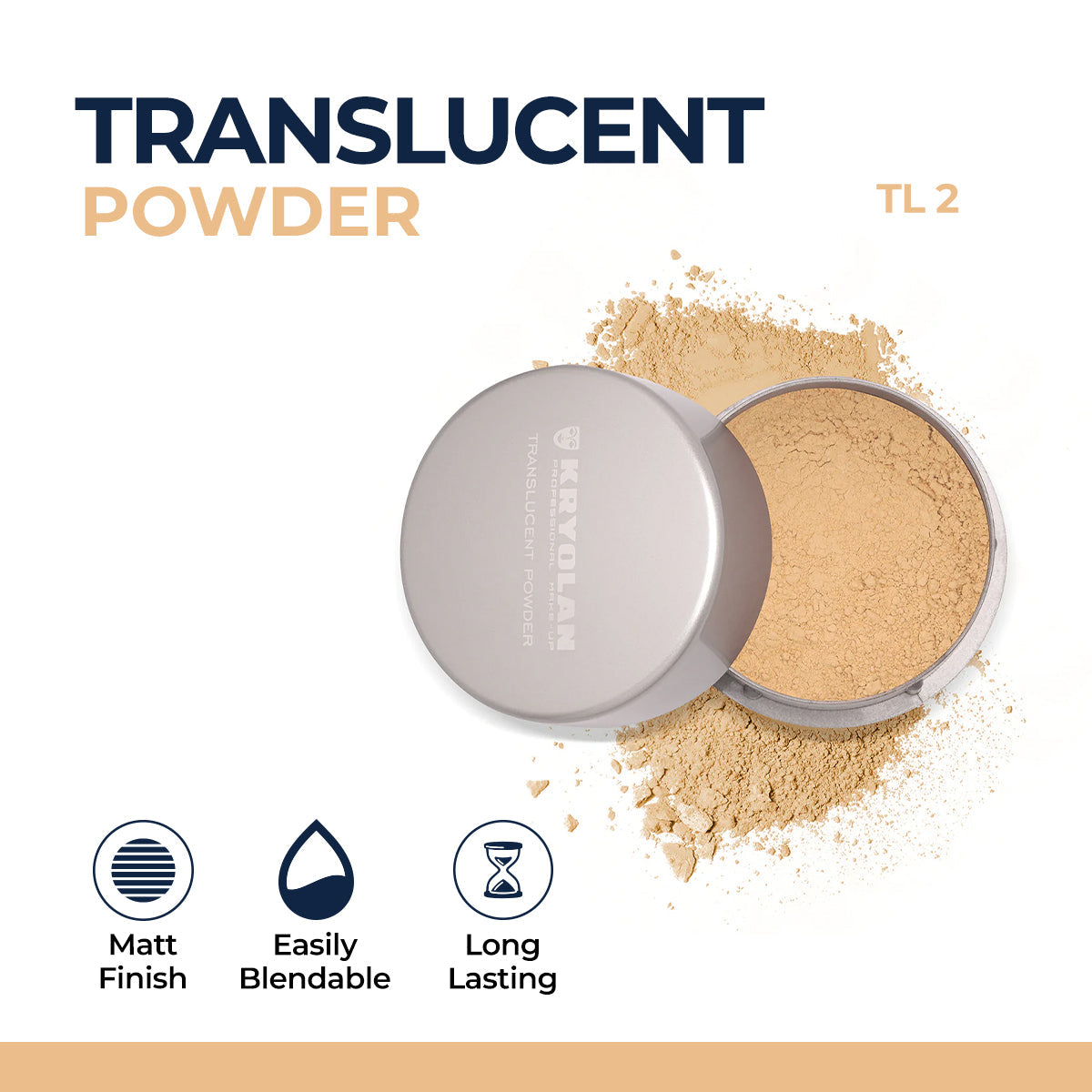 Kryolan - Translucent Powder - TL 2 20gm