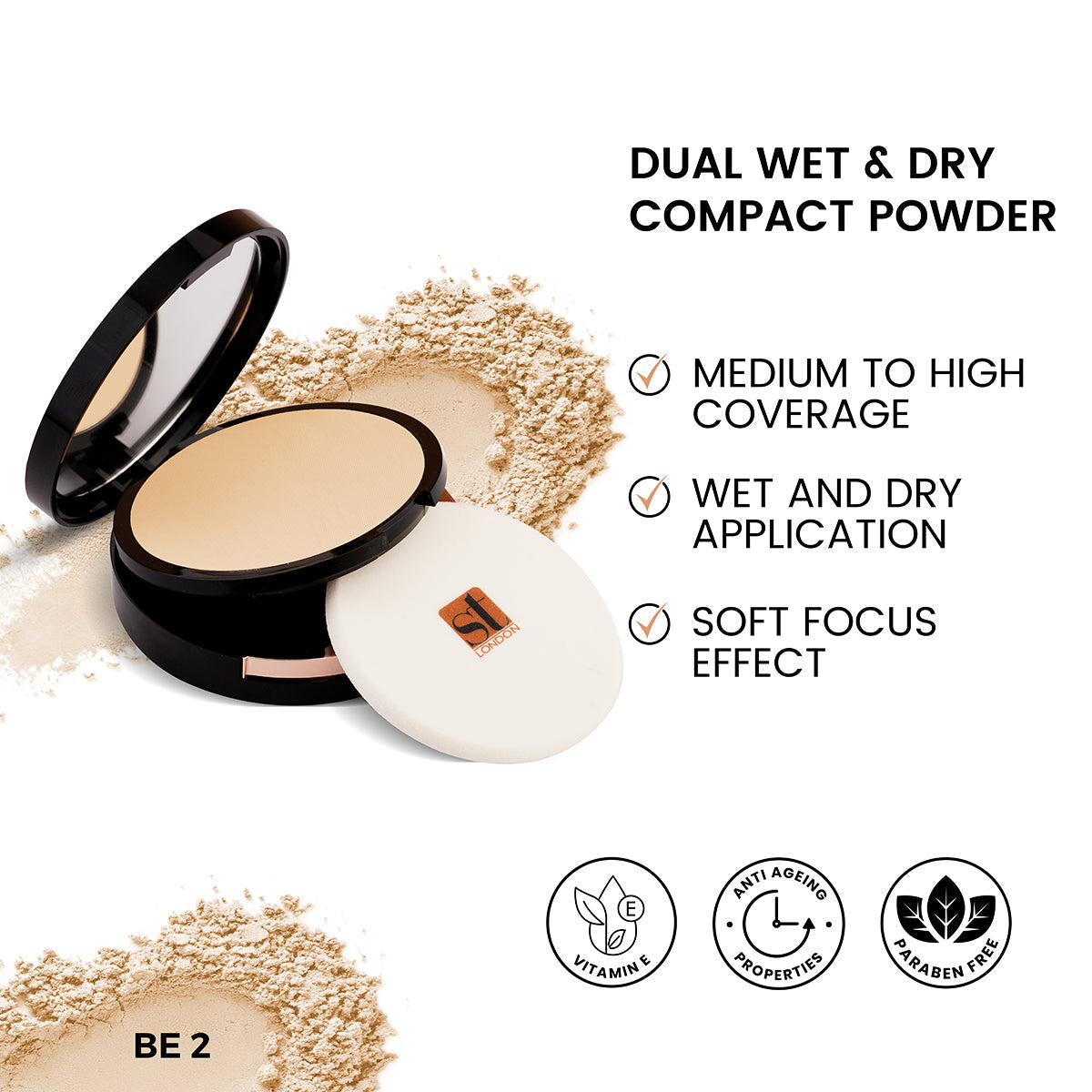 ST London - Dual Wet & Dry Compact Powder - BE 2