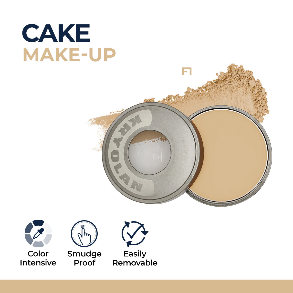Kryolan - Dry Cake - F1