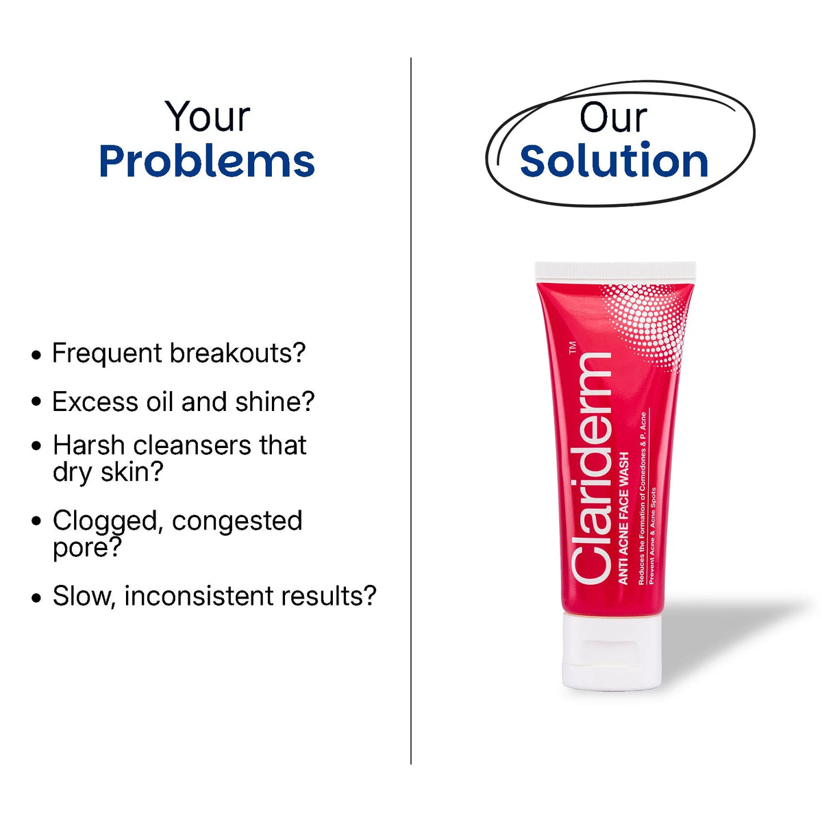 Rederm-Clariderm Anti-Acne Face Wash