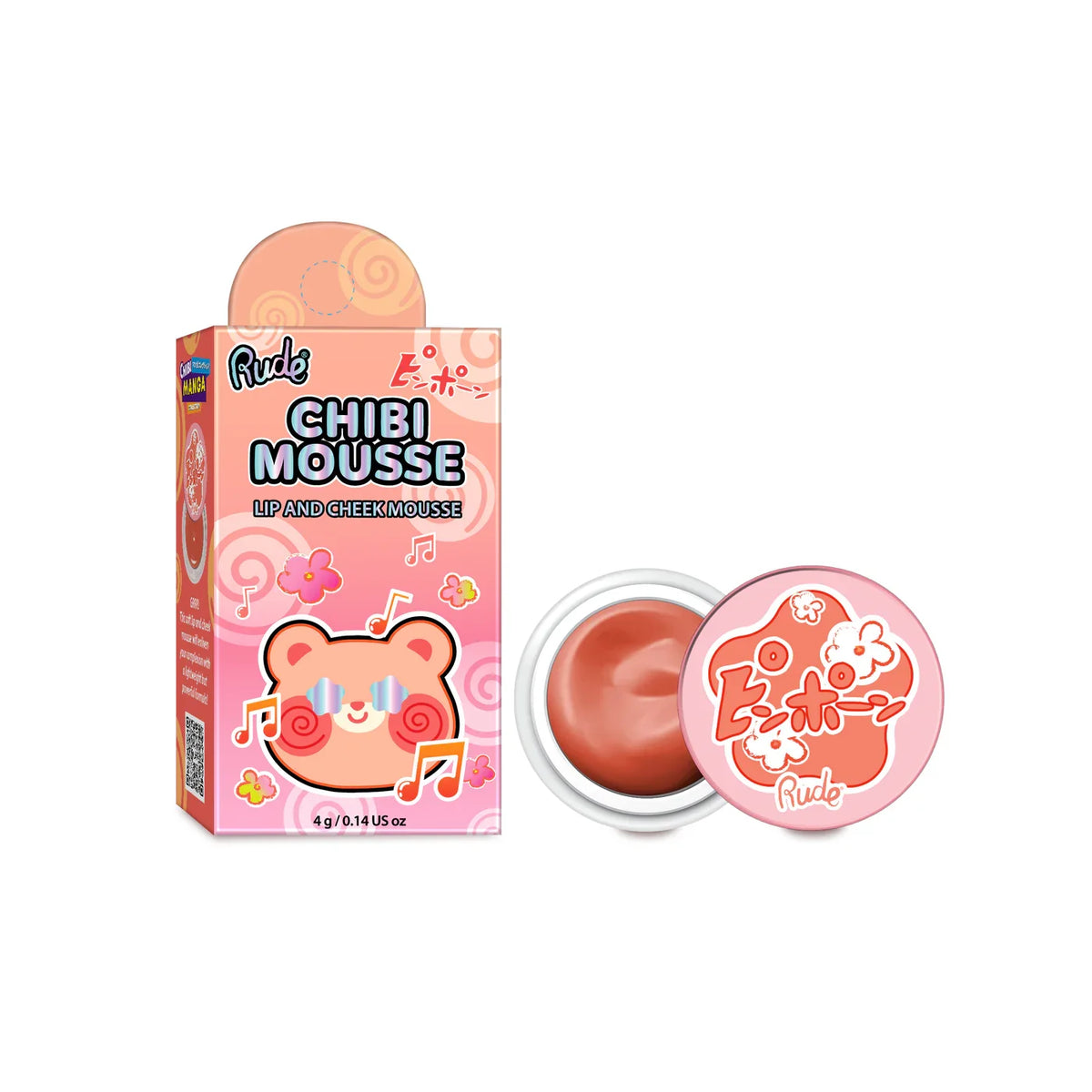 Rude Cosmetics Chibi Manga Collection Chibi Mousse Fuzzy 4gm
