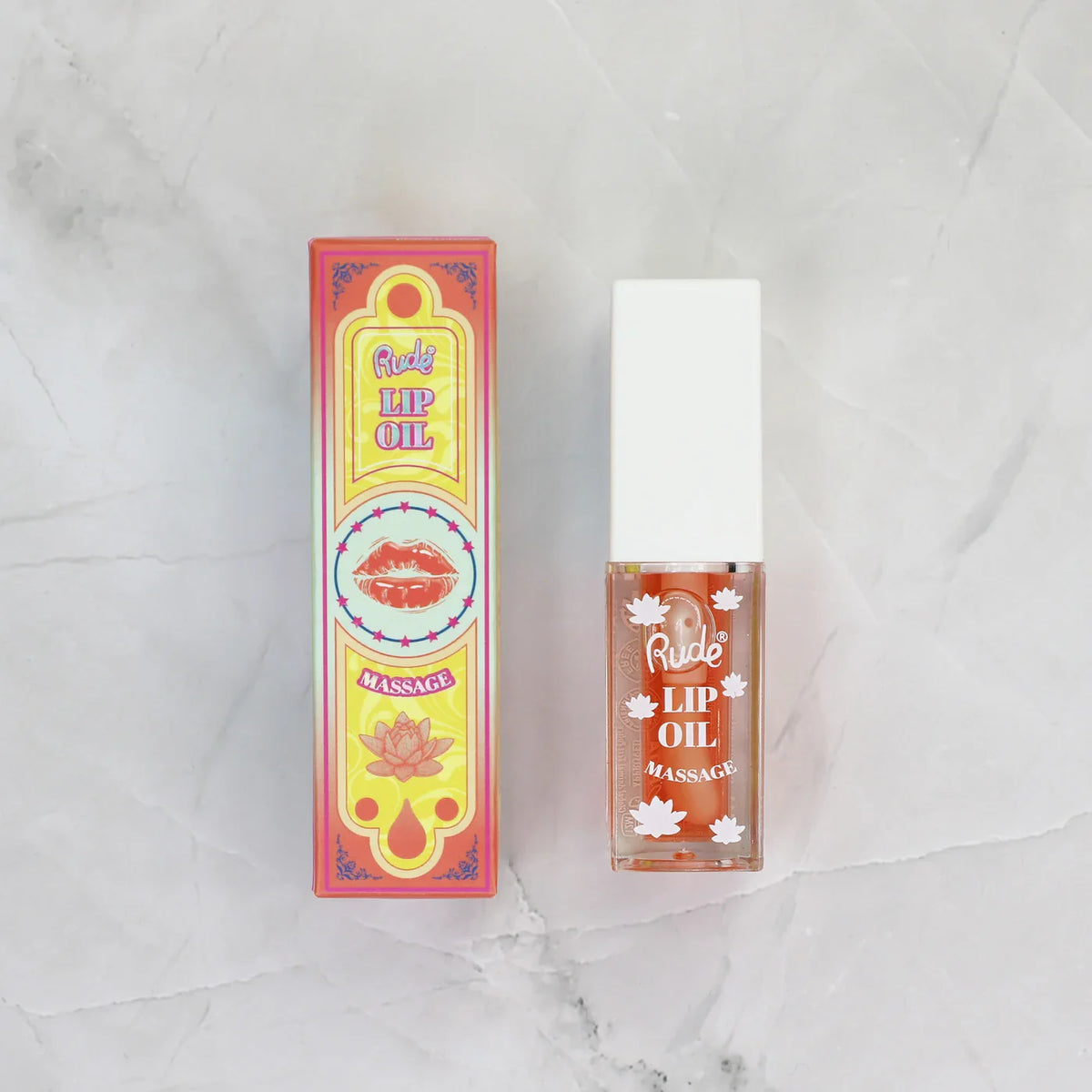 Rude Cosmetics Lip Oil Massage Peach Refresh 4ml