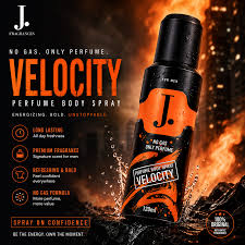 J. No Gas Perfume Body Spray – Velocity – 120ml