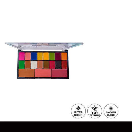 Glamorous Face Eyeshadow Palette 16 Eyeshadows 2 Blushers Peach Pink 1 Contour 01