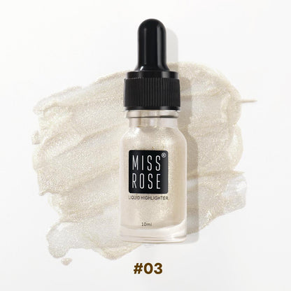 Miss Rose Professional Makeup High Beam Liquid Glitter Highlighter 10ml