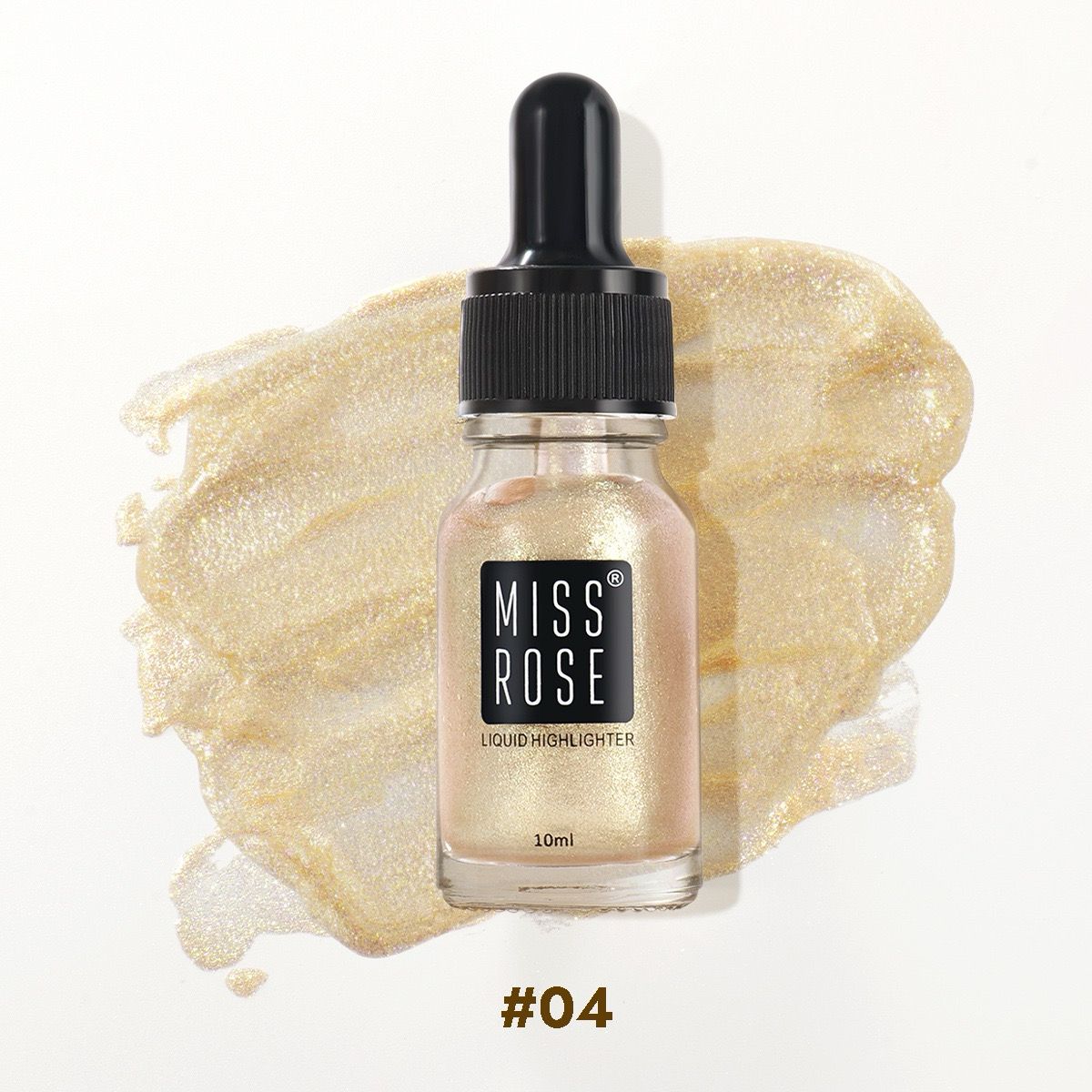Miss Rose Professional Makeup High Beam Liquid Glitter Highlighter 10ml