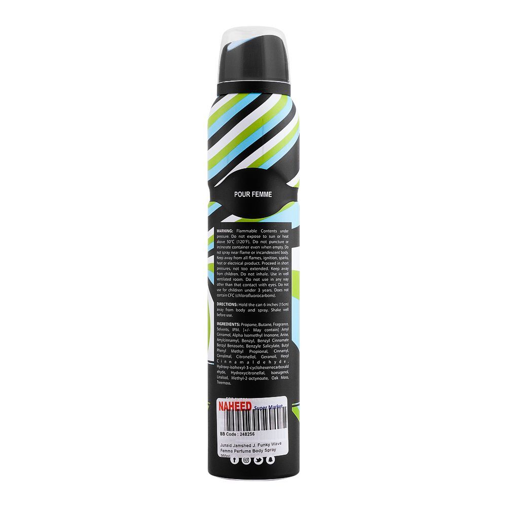 J. Funky Wave Perfume Body Spray-200ml