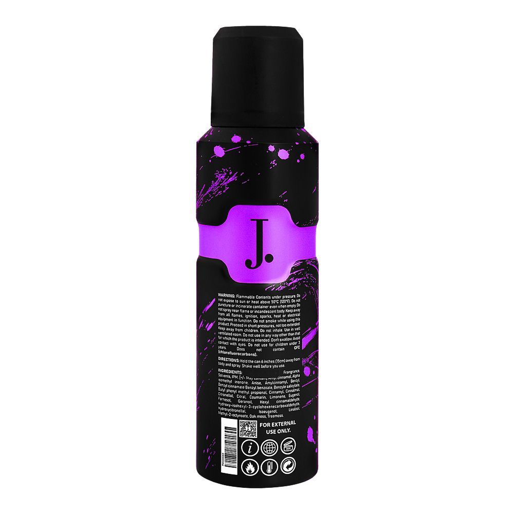 J. No Gas Perfume Body Spray – Vortex – 120ml