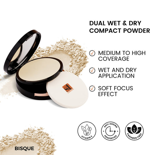 ST London - Dual Wet & Dry Compact Powder - Bisque