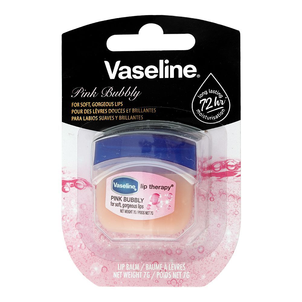 Vaseline Lip Therapy Pink Bubbly 0.25Oz -7G