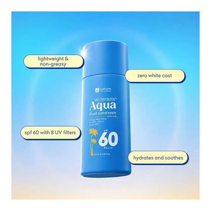 Jenpharm - Spectra Block Aqua Fluid Sunscreen SPF60 PA++ 50Ml