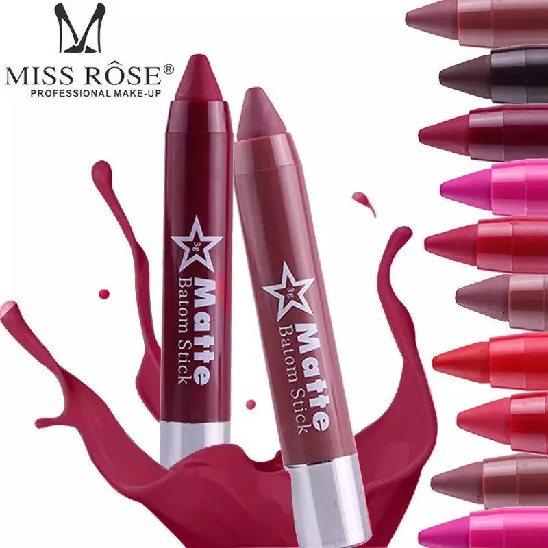 Miss Rose Makeup Lip Crayon Lipstick