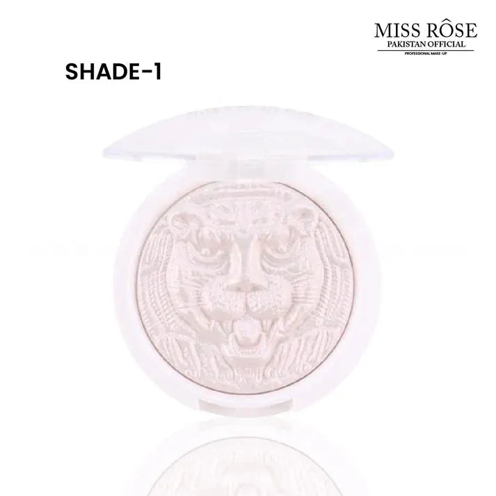 Miss Rose Leopard Print Shimmer Highlighter Pressed Powder Highlighter