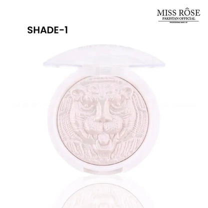 Miss Rose Leopard Print Shimmer Highlighter Pressed Powder Highlighter