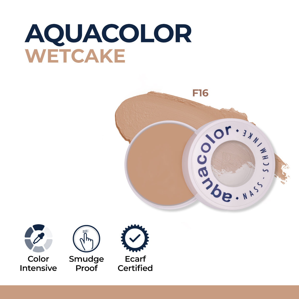 Kryolan - Aquacolor Wetcake - F16