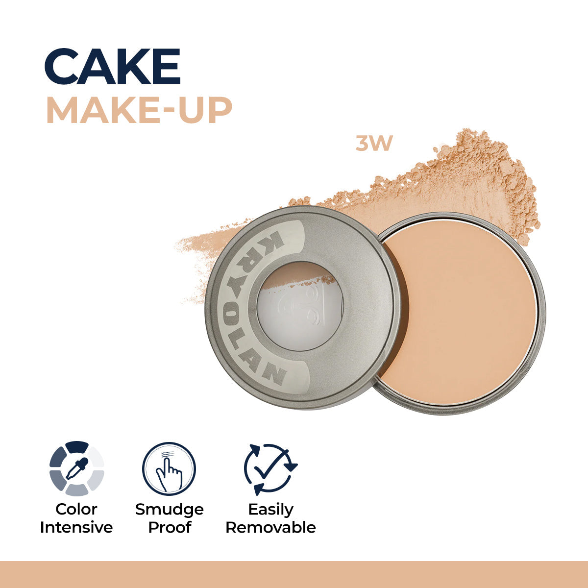 Kryolan - Dry Cake -  3w