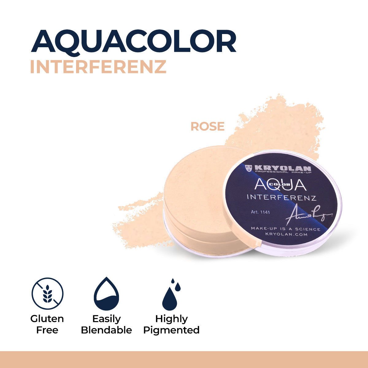 Kryolan - Aquacolor Interferenz - Rose