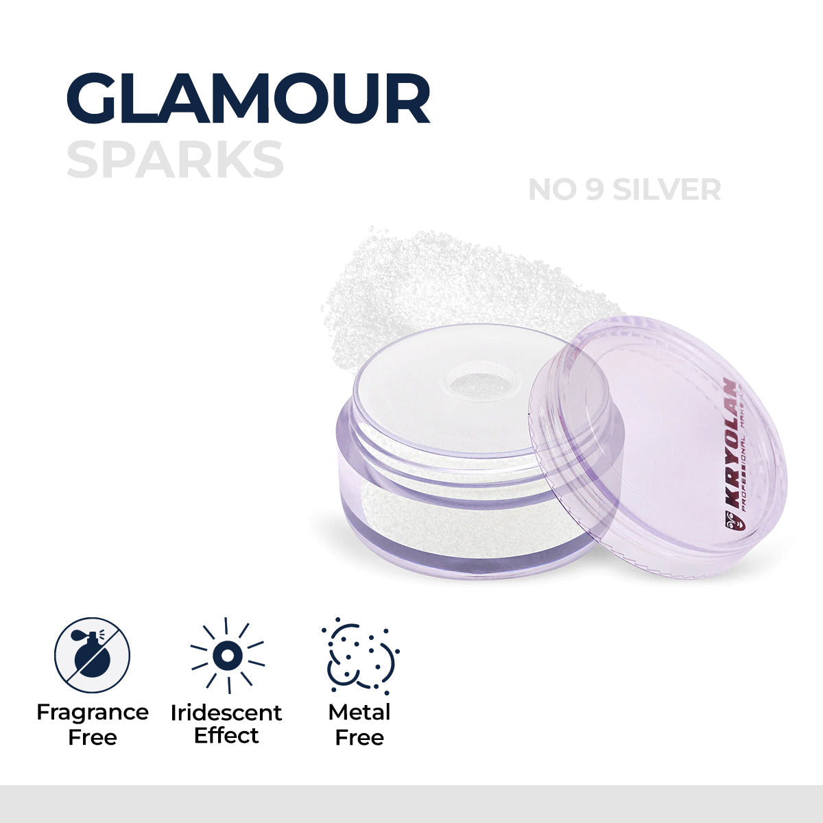 Kryolan - Glamour Sparks - NO.9 Silver