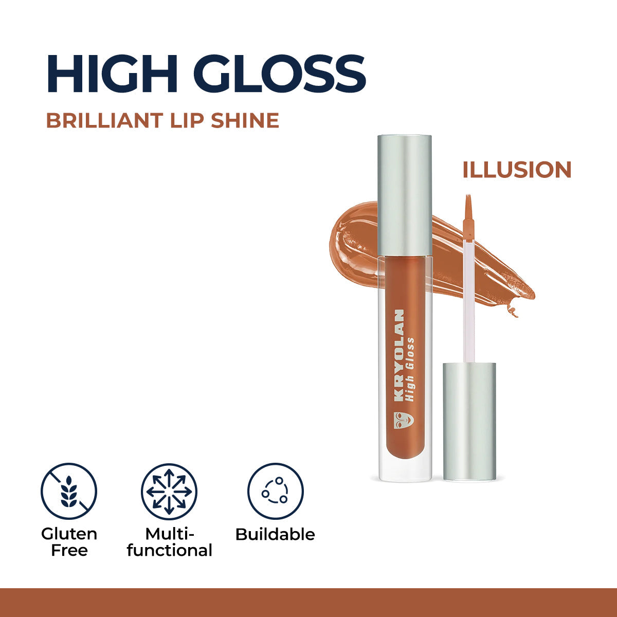 Kryolan - High Gloss Brilliant Lip Shine - Illusion