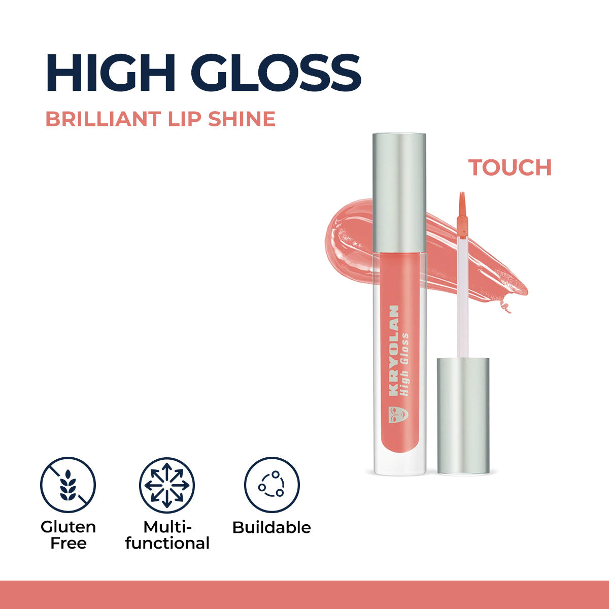Kryolan - High Gloss Brilliant Lip Shine - Touch