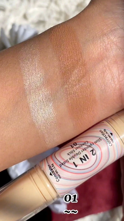 Miss Rose Makeup 2 in 1 Contour + Concealer Stick