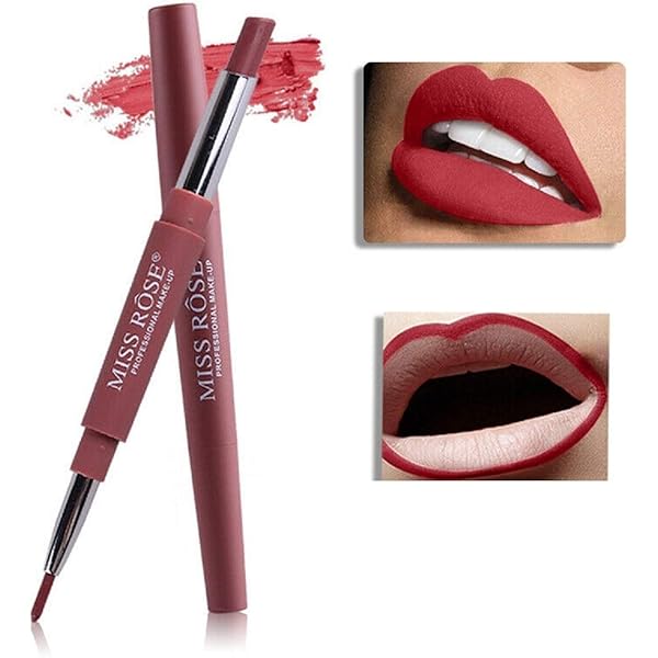 MISS ROSE High Pigment 2 In 1 Lip Liner + Lipstick