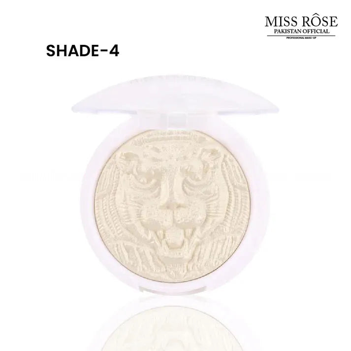 Miss Rose Leopard Print Shimmer Highlighter Pressed Powder Highlighter