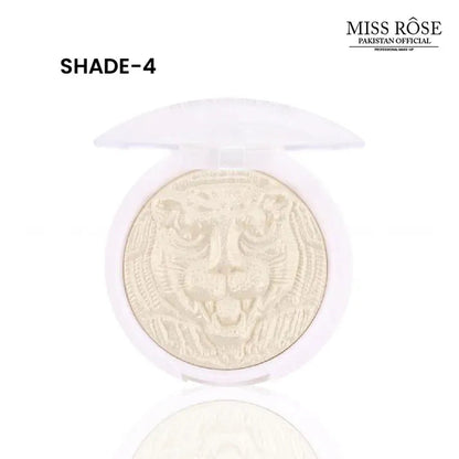 Miss Rose Leopard Print Shimmer Highlighter Pressed Powder Highlighter