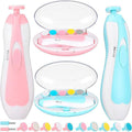 6 in 1 Baby Nail Trimmer Portable Electric Baby Manicure Pedicure Nail Clippers Infant Newborn Baby Nail Cutter with LED Light