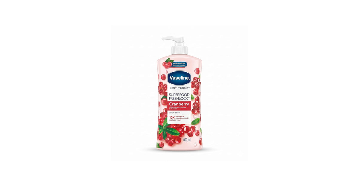 Vaseline - Body Lotion Healthy Bright Super Food Fresh Lock Cranberry-500Ml