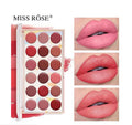 Miss Rose 18 Colors Matte Long Lasting Waterproof Nourishing Lip Cream Palette