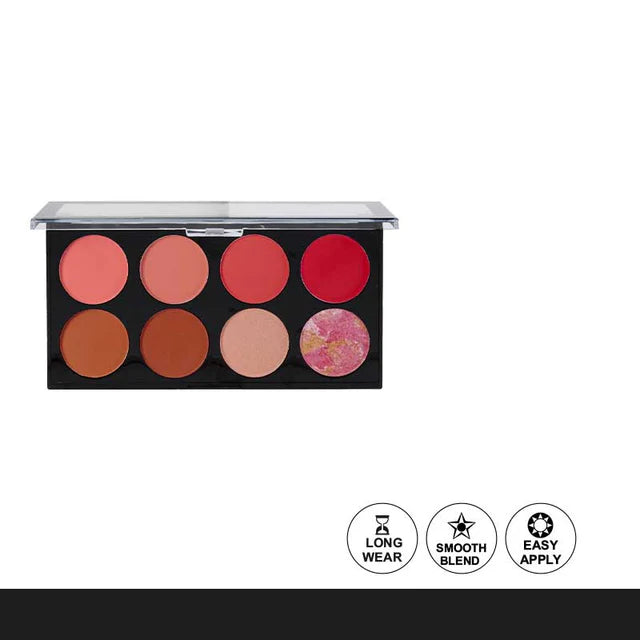 Glamorous Face 8 Color Ultra Blush on Palette