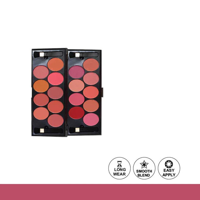 Glamorous Face 9+9 Baked & Matte Blushon Kit