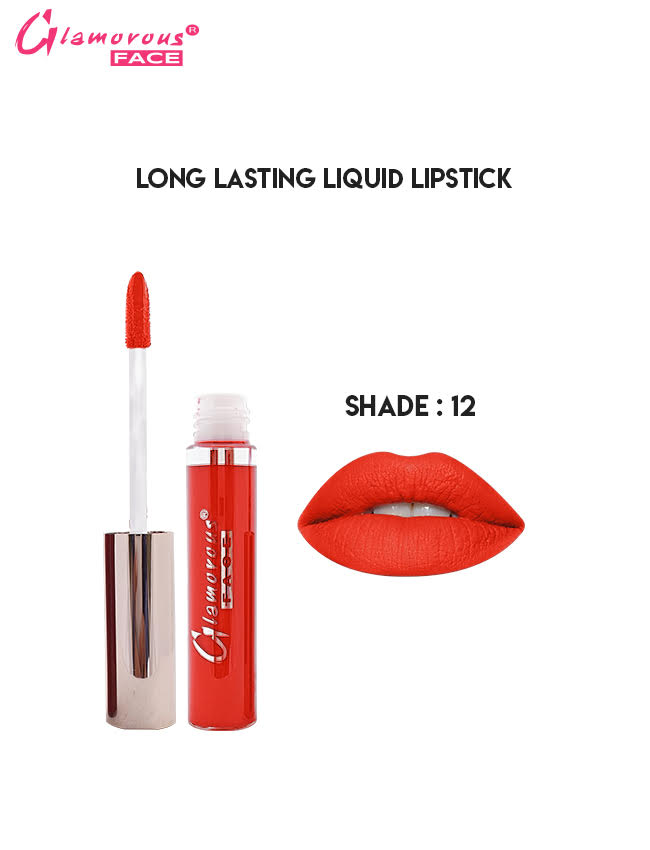 Glamorous Face Long-Lasting Liquid Lipstick Shade 12