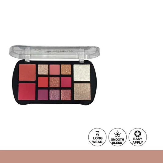 Glamorous Face Stay Beautiful Eyeshadow Blusher & Highlighter Palette