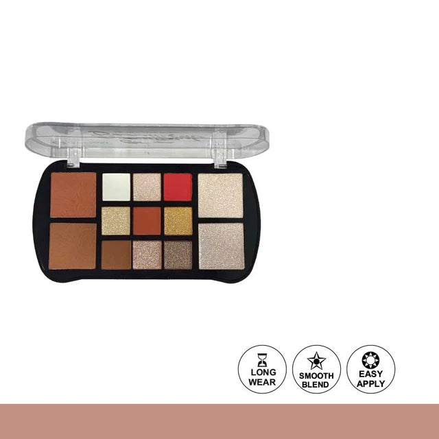 Glamorous Face Stay Beautiful Eyeshadow Blusher & Highlighter Palette