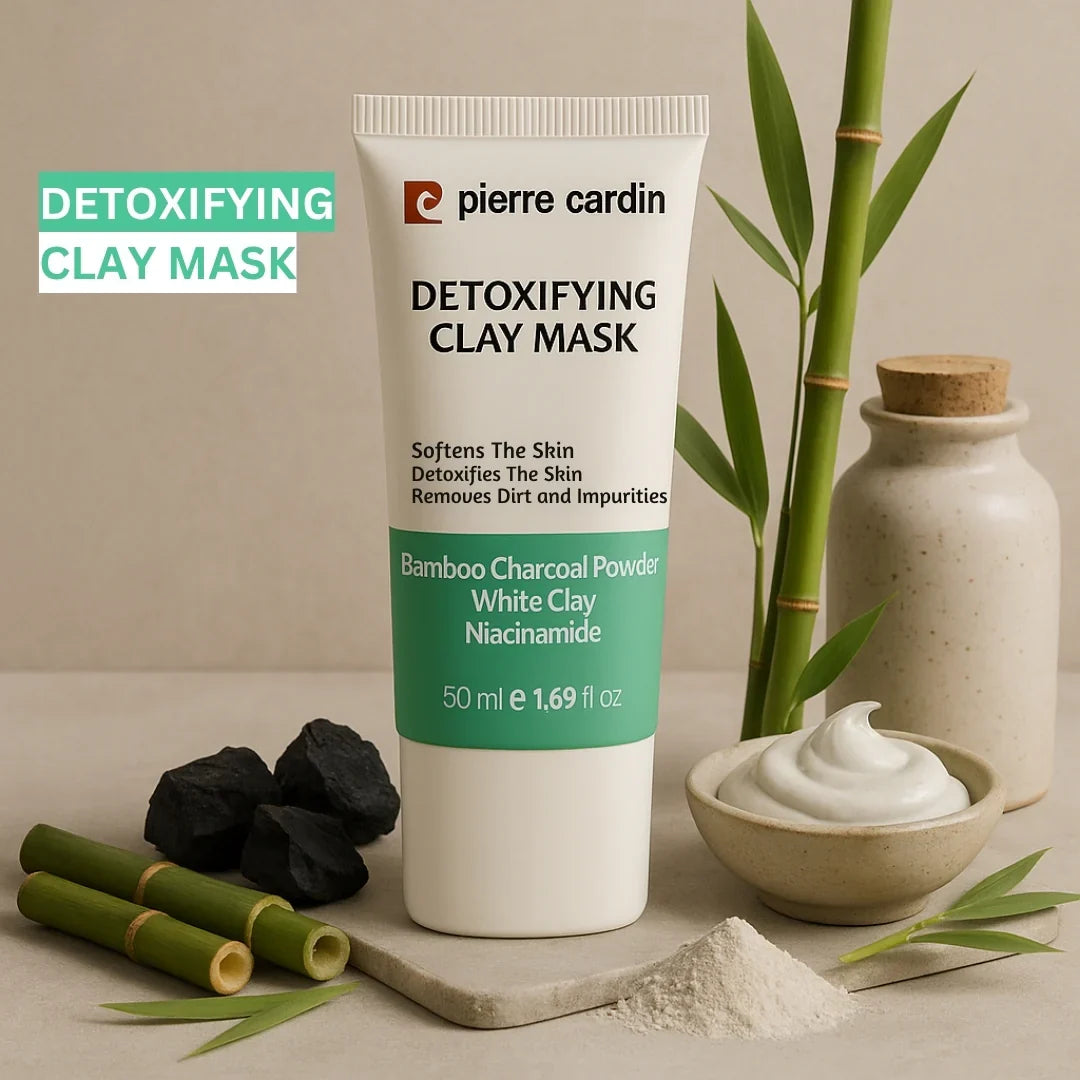 Pierre Cardin Cosmetics Bamboo Charcoal Powder Detoxifying Clay Mask 50ml