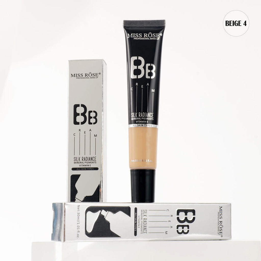 Miss Rose Silk Radiance Mineral Pigments All Skin Type Vitamin E Long-lasting BB Cream