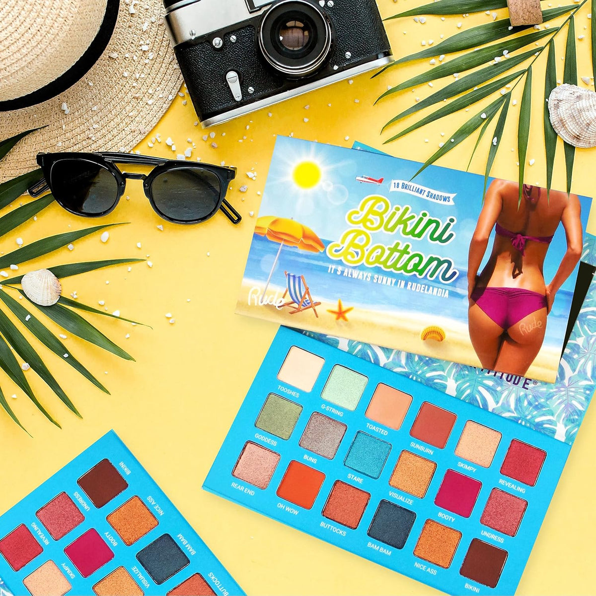 Rude Cosmetics Bikini Bottom 18 Eyeshadow Palette