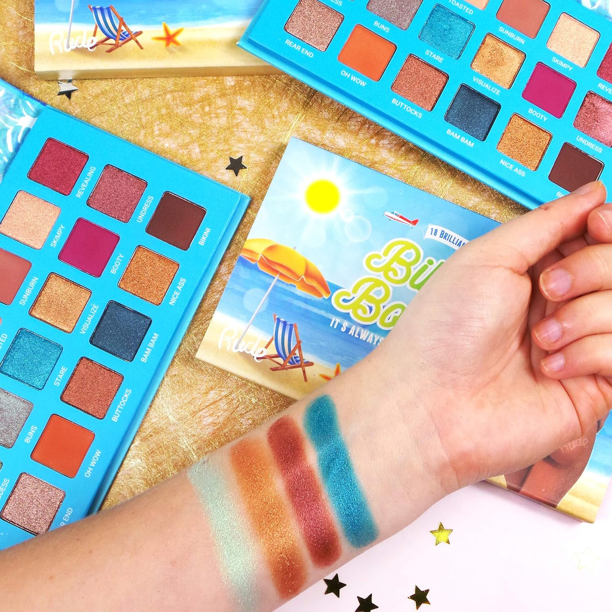 Rude Cosmetics Bikini Bottom 18 Eyeshadow Palette