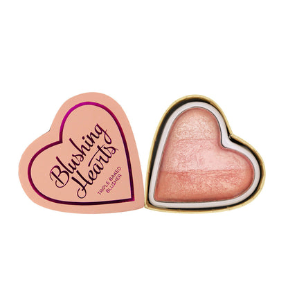 I Heart Revolution Hearts Blusher - Peachy Pink Kisses