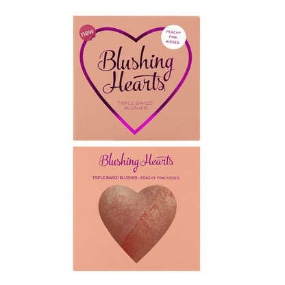 I Heart Revolution Hearts Blusher - Peachy Pink Kisses
