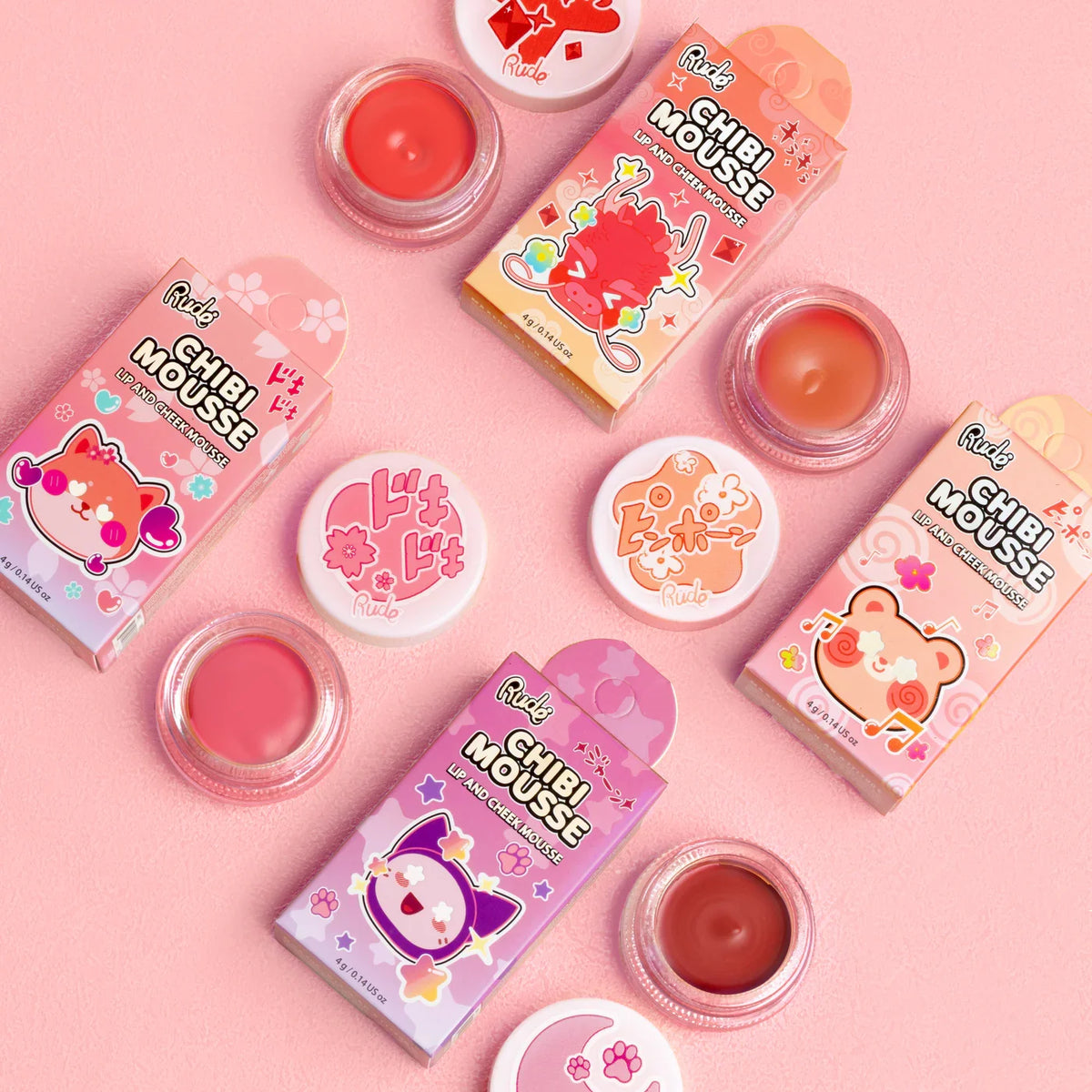 Rude Cosmetics Chibi Manga Collection Chibi Mousse Flutter 4gm