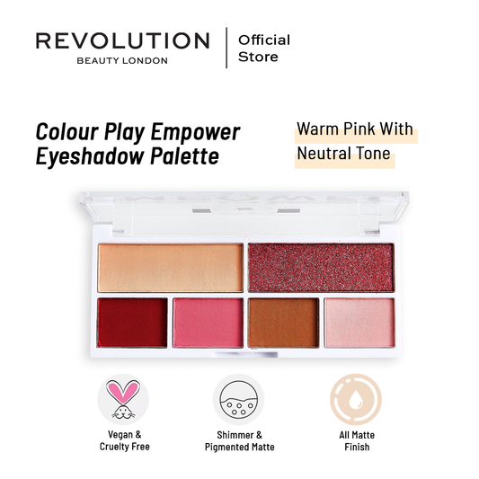 Relove By Revolution Colour Play Empower Eyeshadow Palette