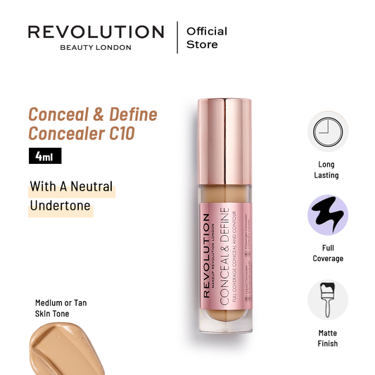 Makeup Revolution Conceal & Define Concealer C10 4ml