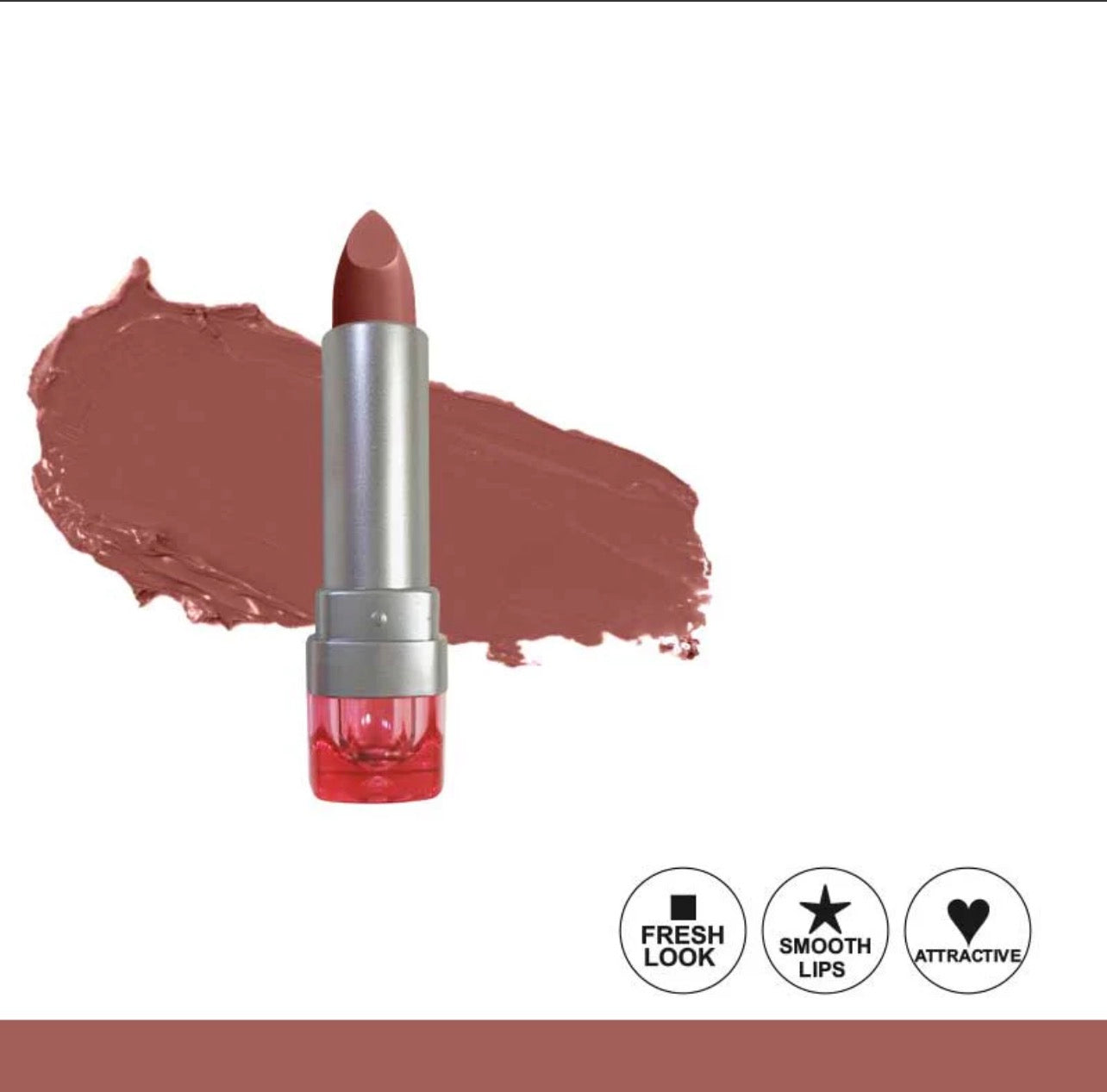 Glamorous Face Matte Lipstick Vitamin E & Aloe Vera Extracts (Pink Case) (40 Colors)