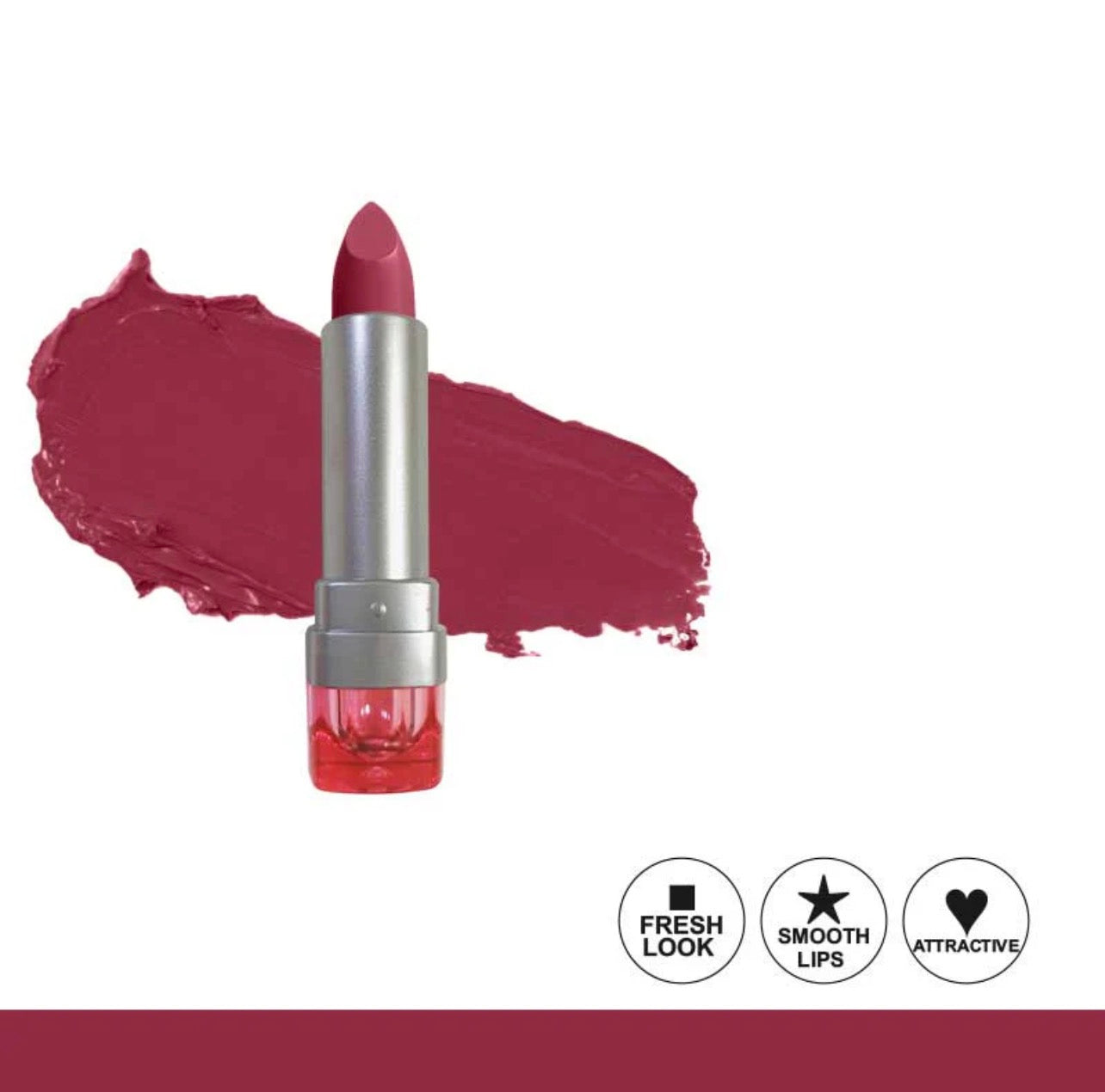 Glamorous Face Matte Lipstick Vitamin E & Aloe Vera Extracts (Pink Case) (40 Colors)