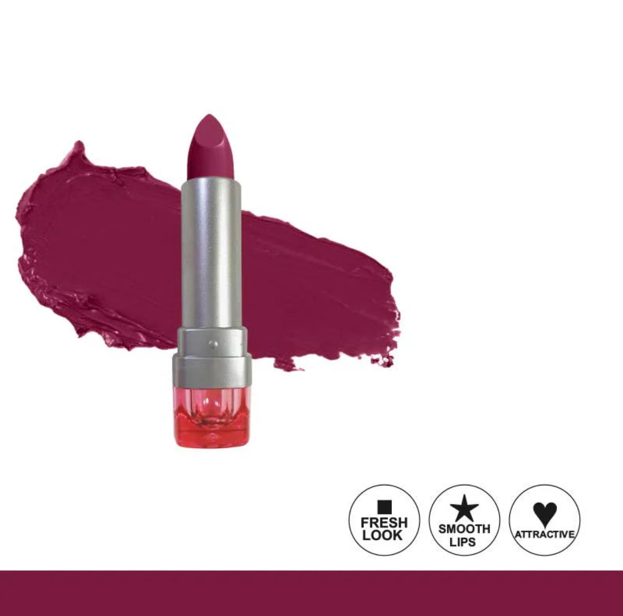 Glamorous Face Matte Lipstick Vitamin E & Aloe Vera Extracts (Pink Case) (40 Colors)