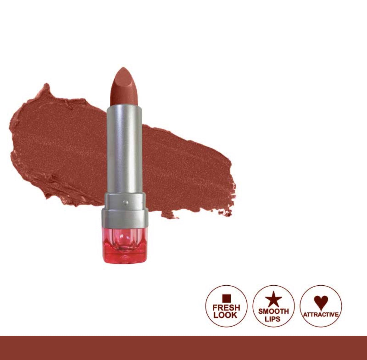 Glamorous Face Matte Lipstick Vitamin E & Aloe Vera Extracts (Pink Case) (40 Colors)