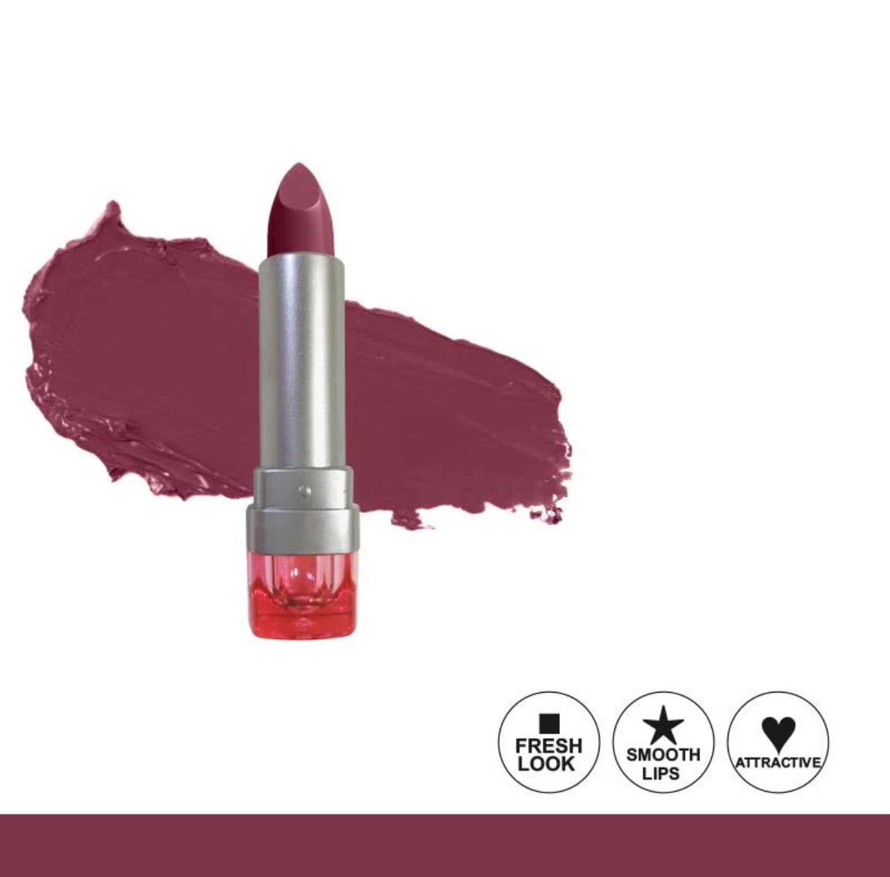 Glamorous Face Matte Lipstick Vitamin E & Aloe Vera Extracts (Pink Case) (40 Colors)
